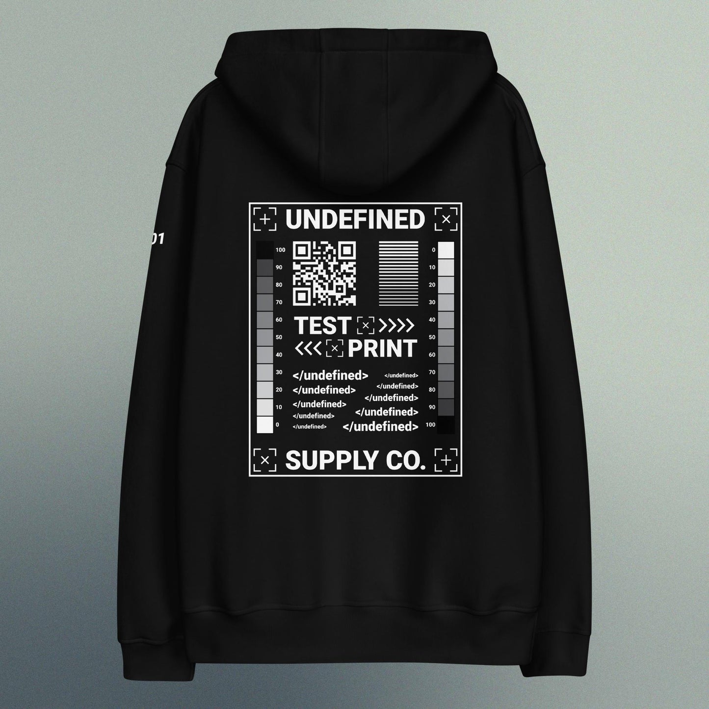 Hoodie | Test Print Black
