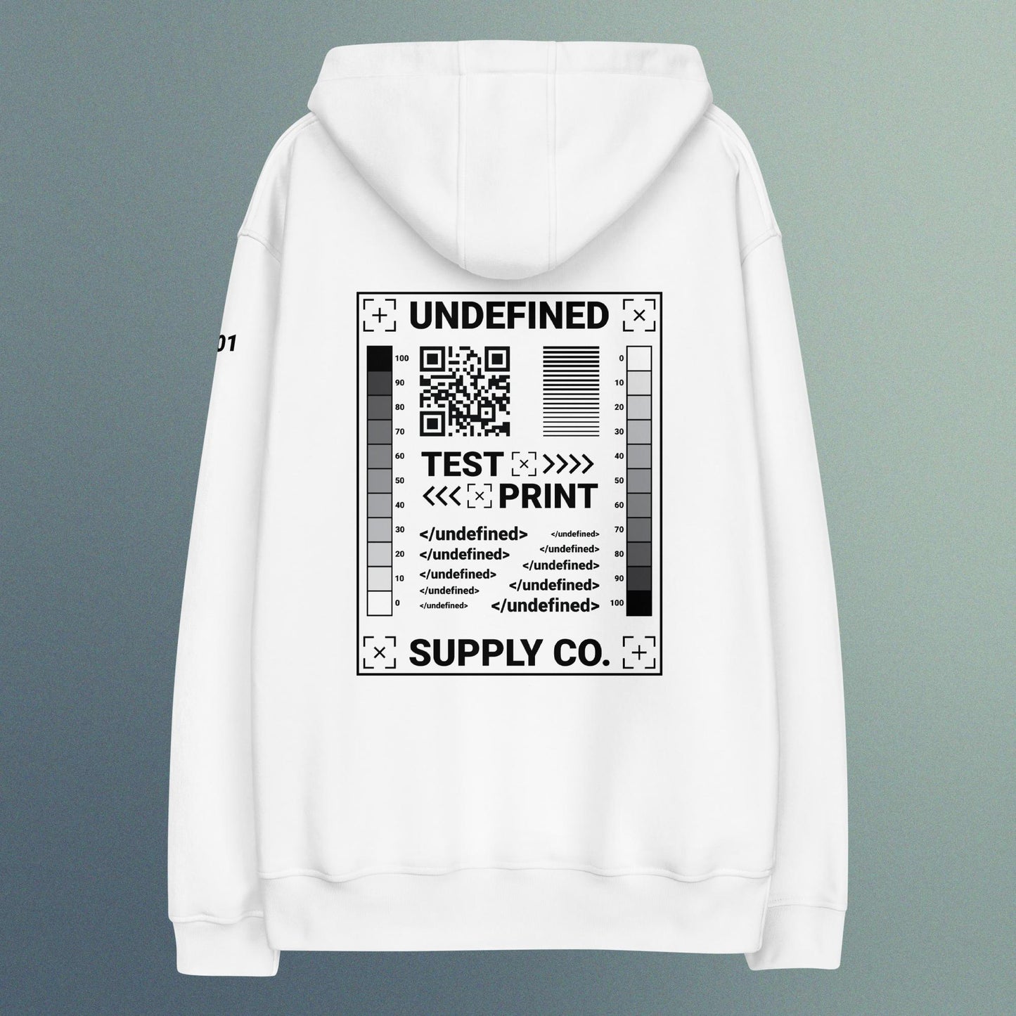 Hoodie | Test Print White