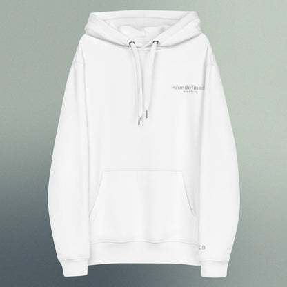 Hoodie | Embroidered White